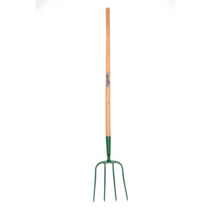 Fynalite Manure Fork 4 Tine Long Wood Handle