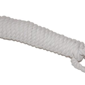 WHITE COTTON BULL HALTER 20MM-0