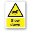 FARM SIGNS - SLOW DOWN HORSES-0