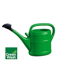 PLASTIC WATERING CAN GREEN 10L-0