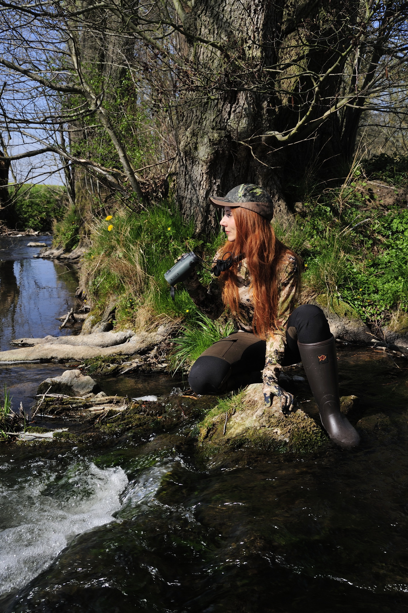 Jaegerin_Pirsch_Bach_Feldrand_004_K-H Volkmar_April 2020