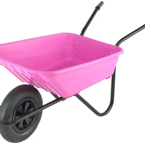 Walsall Shire Wheelbarrow Pink 90L
